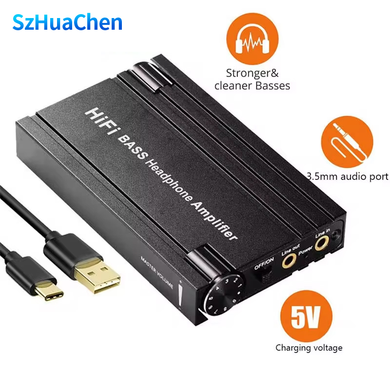 Bluetooth Hifi Kopfhörer verstärker Kopfhörer Verstärker 3,5mm Hifi Stereo Audio- aus tragbare Kopfhörer Verstärker für Kopfhörer