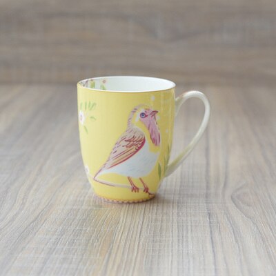 Bone Porcelain British afternoon tea set with a cup of tea teapot milk fruit cup wedding dessert plate: Style C