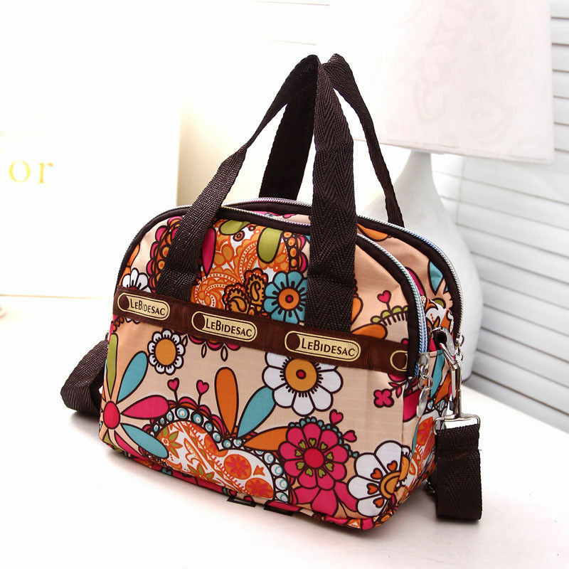 Women Portable Canvas Large Cosmetic Bags Makeup Organizer Print Zipper Bag Female Cell Phone Toiletry Beauty Handbags: D