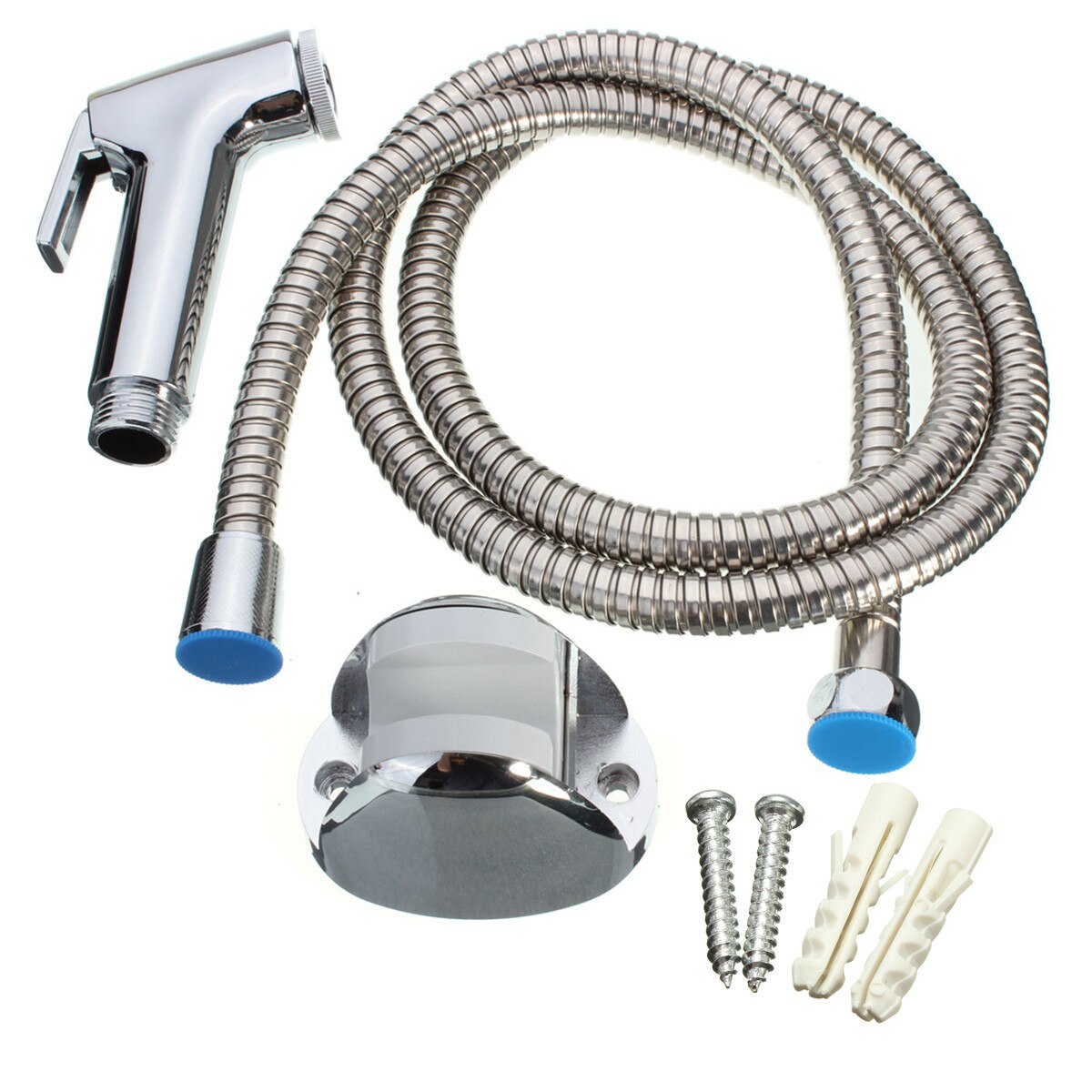 Bathroom Toilet Bidet Shower Douche Sprayer Head Hose Clean Kit Shattaf Handheld