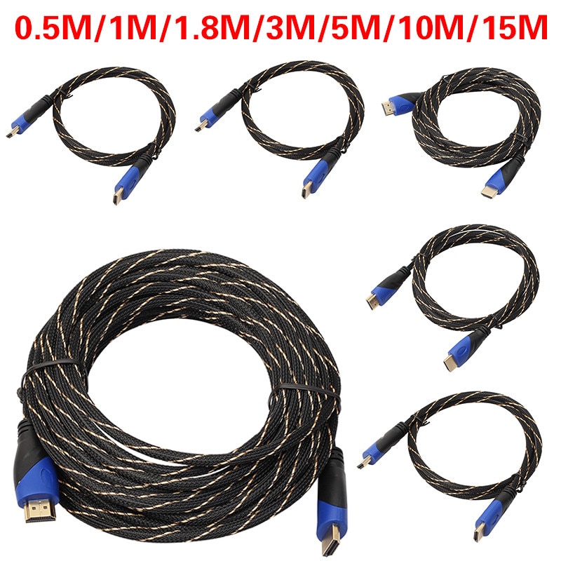 Centechia Hdmi-kabel 0.5 M 1 M 1.8 M 3 M 5 M 10 M 15 M HDMI naar HDMI Kabel AV splitter 1.4 3D 4 K 1080 P voor LCD HDTV PS3 kabels