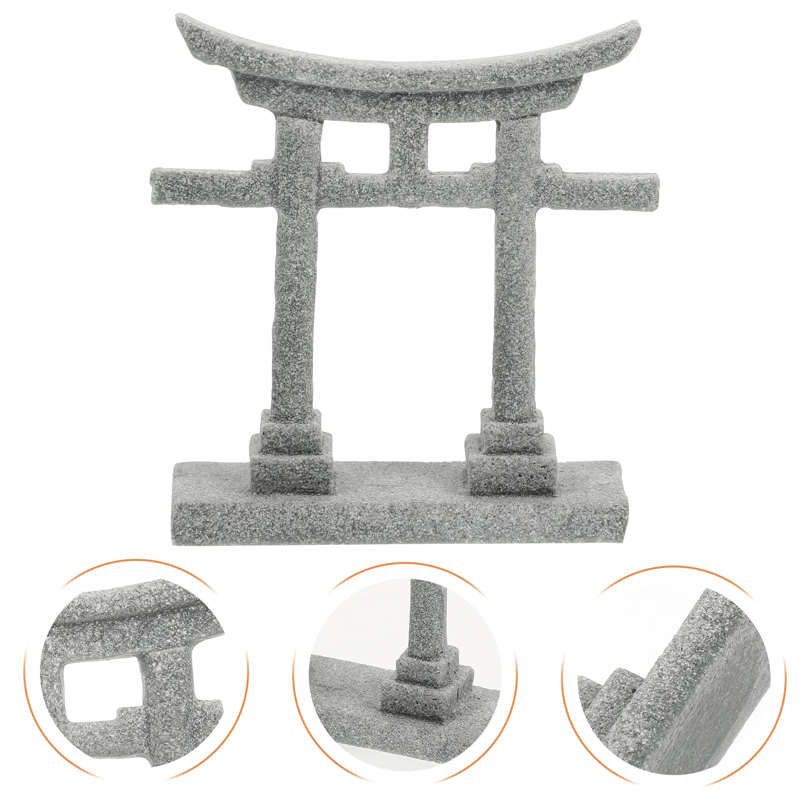 S/L Aquarium Decor Japanse Torii Poort Miniatuur Ornament Aquarium Tuin Heiligdom Shinto Landschap Zandsteen Micro Decoratie: S