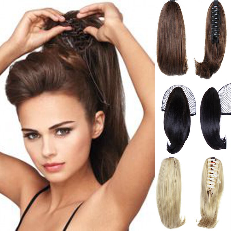 Coleta rizada corta para mujer, coleta negra o marrón, pelo sintético ondulado, coletas pequeñas de 10 pulgadas