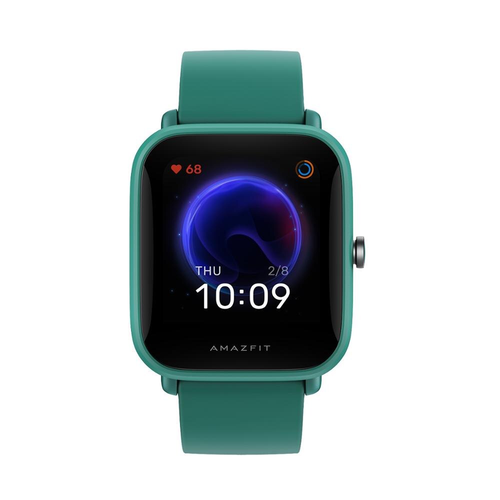 Amazfit – montre connectée Bip U, Version globale, moniteur d'activité physique, résolution 320*302, 60 Modes de Sport, Notification de Message: Green