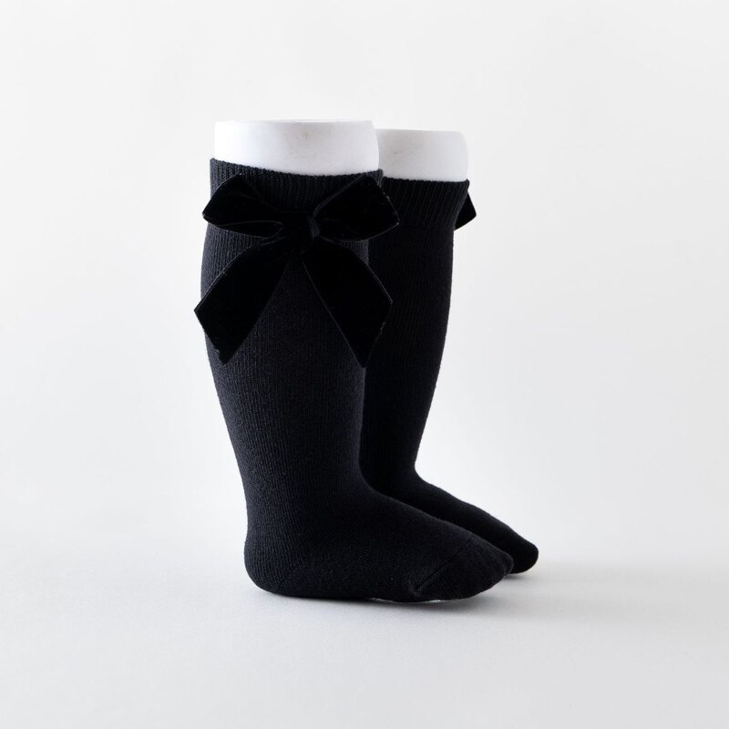 Balleenshiny Dikker Baby Kniekousen Baby Meisjes Jongens Zuigelingen Peuters Zachte Katoenen Baby Vloer Sokken Kinderen Lange Sokken: Black / for 1-3years