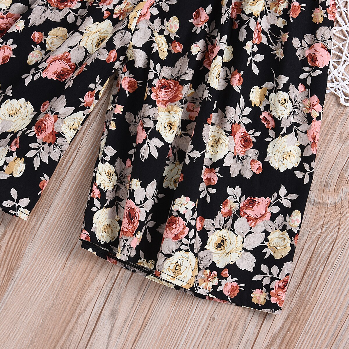 Verano , ropa para niños pequeños, Ropa para Niñas, mono Floral con cuello redondo sin mangas, mono holgado, mono de pierna ancha, atuendo
