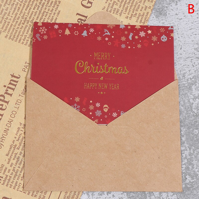 Carte Vintage de noël, carte de vœux, réveillon de noël, nouvel an, fête annuelle: B