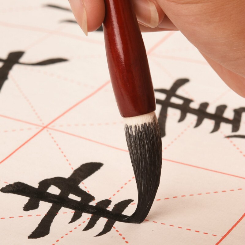 Chinese Traditional Calligraphy Brush Pen Set Regular Script Calligraphy Writing Brushes Art Painting the Scholar&#39;s Four Jewels