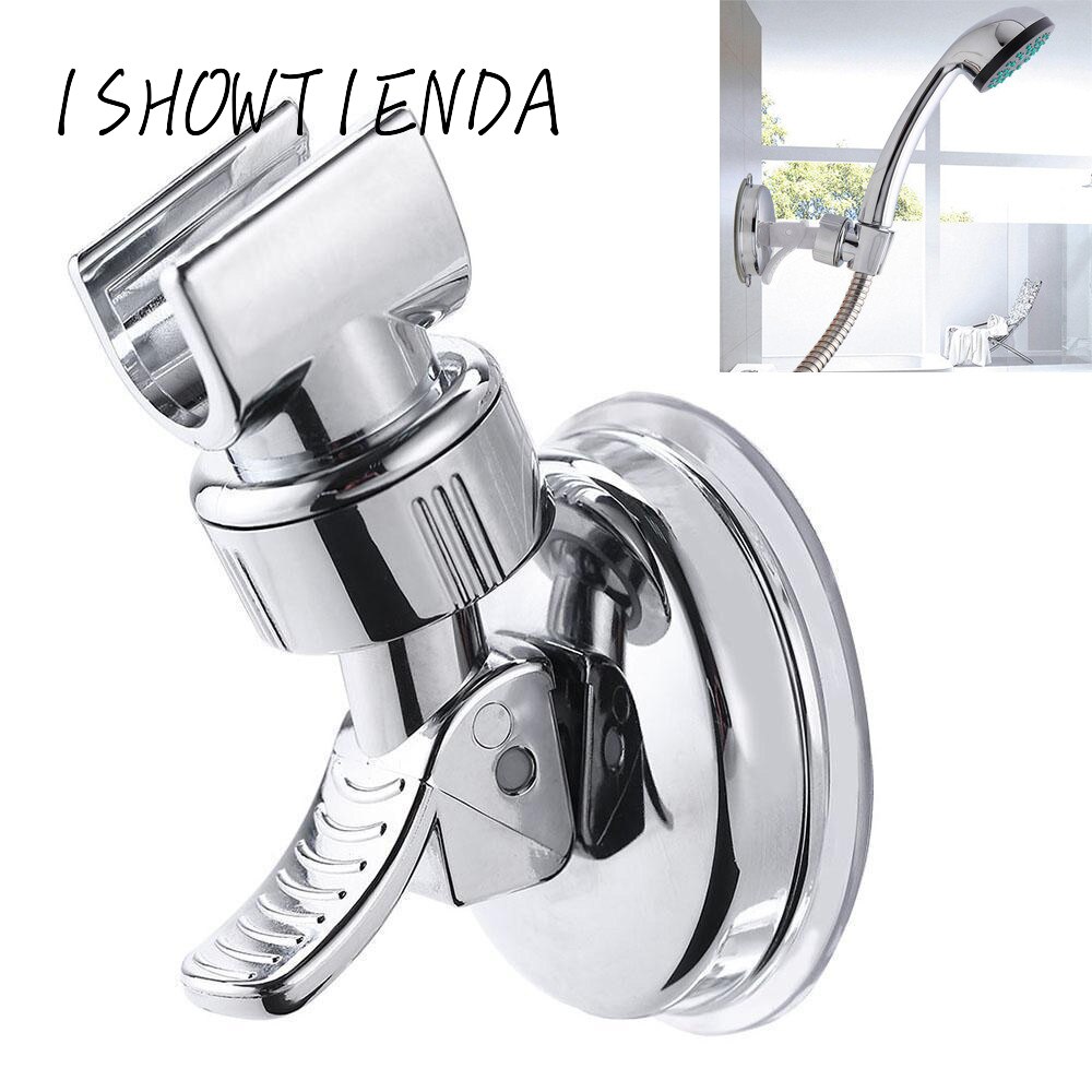 Shower Head Handset Holder Chrome Bathroom Wall Mount Adjustable Suction Bracket Shower head fixing bracket