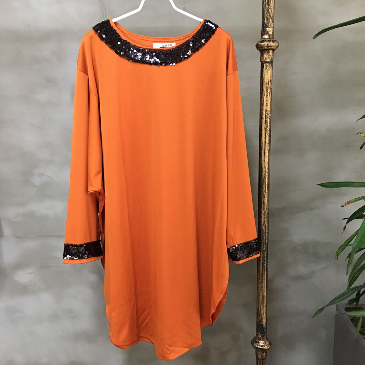 Plus Size Traditional African Clothing Oversized Loose Casual Sequined Sequins Solid Dashiki Dress Kanga Bazin Clothes