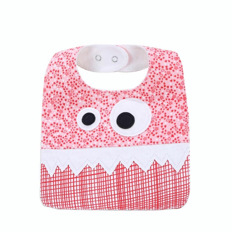 1Pc Leuke Bebe Zuigeling Afdrukken Slabbetjes Baby Zachte Cartoon Lunch Bib Waterdicht Speeksel Druipen Slabbetjes Kids Feeding Burp Doeken schort