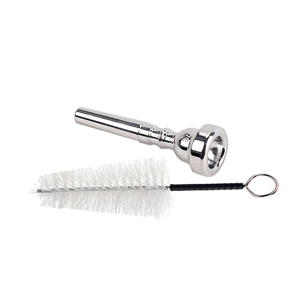 Boquilla de trompeta 7C con juego de pinceles, juego de boquilla de Metal para principiantes de Bach, accesorios de instrumentos para trompeta Musical