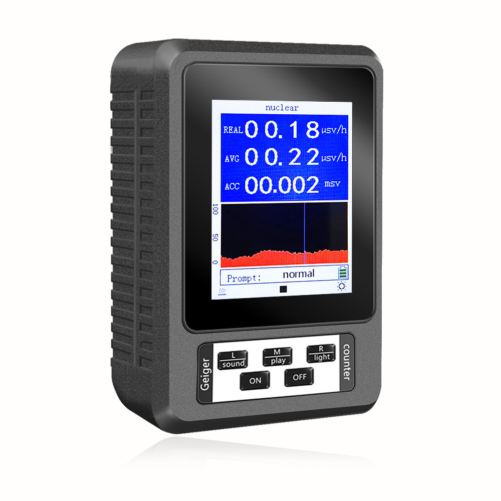 contador Geiger portátil de XR-1, Detector de radiación Nuclear, dosímetro Personal, probador de mármol, dosímetro de radiación de rayos X: Negro