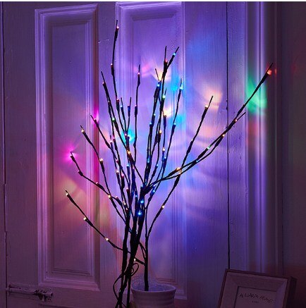 Led Willow Tak Lamp Batterij Aangedreven Natuurlijke Hoge Vaas Filler Wilgentakje Verlichte Tak Voor Home Decoratie