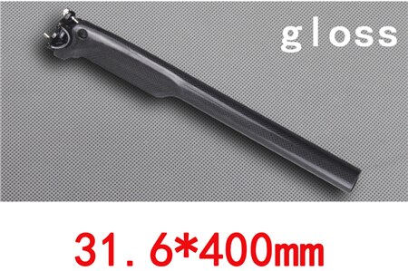 Geen logo carbon zadelpen 27.2 race mtb geen logo fiets zadelpennen zadelbuis brekende wind zadelpen 27.2/30.8/31.6 3k glans/mat: Glans 31 6 x 400