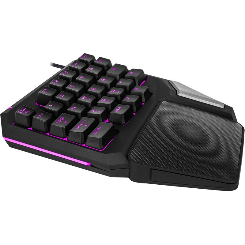 Left Hand Programmable Keys T9 Pro wired keypad Single Handed Game keyboard one hand Ergonomic Gaming Keypad For PUBG PC Laptop