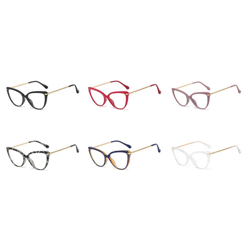 Kachawoo brillen Katze Auge retro Gold tr90 optische rahmen brillen frauen klare linse aufbringen stil neue jahr