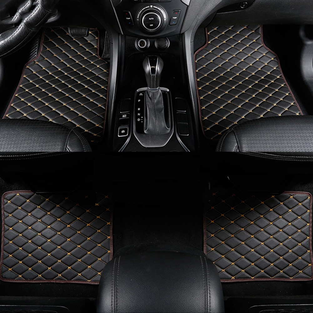 Universal Car Floor Mats Front & Rear Carpet Universal Auto Mat All Weather Waterproof For Car Truck SUV