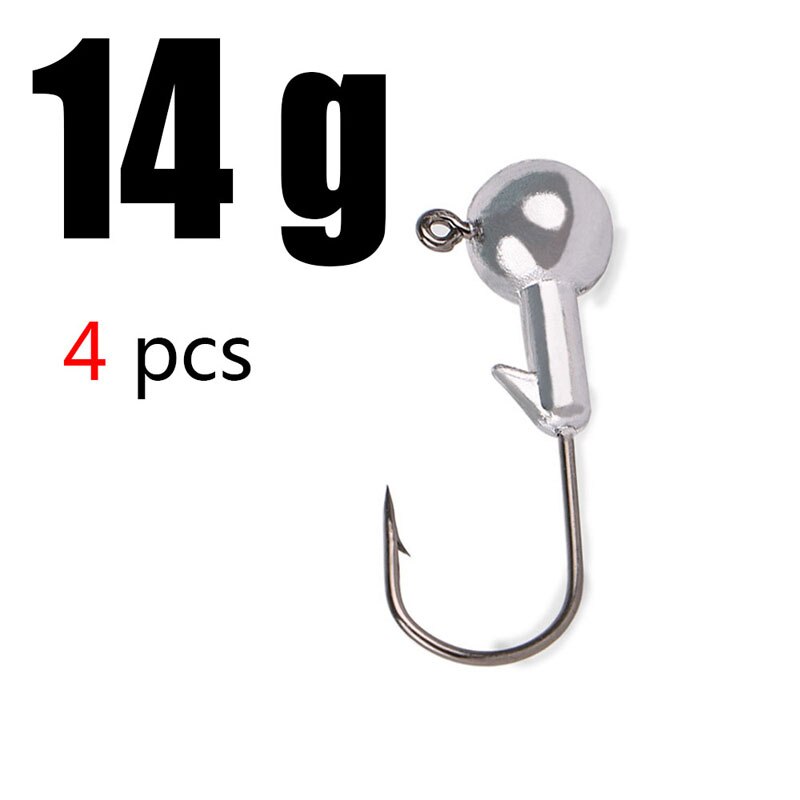 1g 2g 3g 4g 5g 10g 20g 22g 25g 28g crank Jig head hook fishing hook lead head Jig lure hard bait soft worm jig hook for fishing: 14g