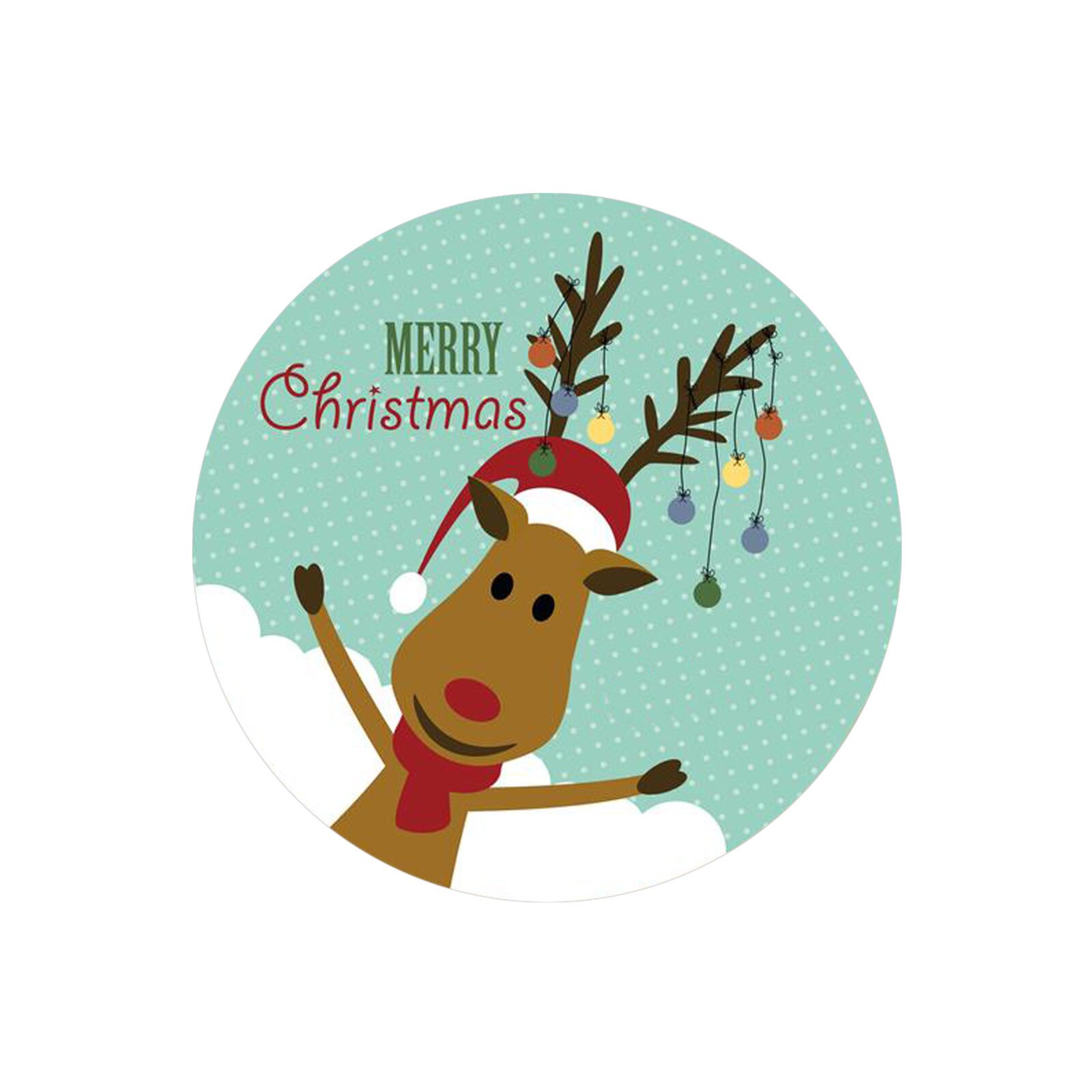 1 Roll 500 Berichten Christmas Santa Elanden Print... – Grandado