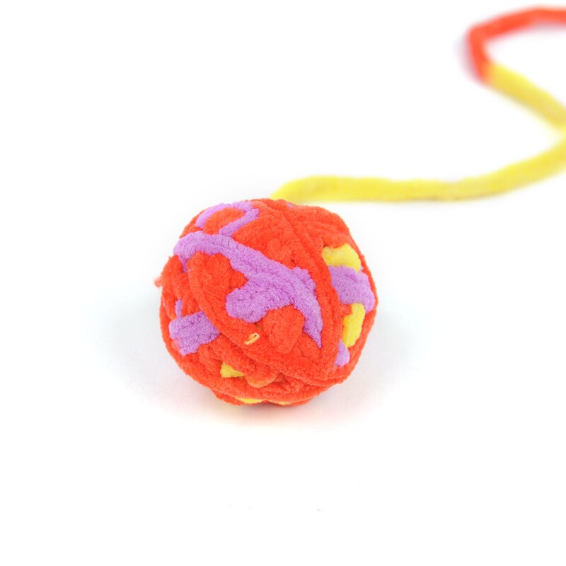 Fast Ship! 4 Color Cat Toys Bells Balls Play Kitten Fun Games Pets Interactive Animal Exercise Funny Cat Toy Ball Pet Tools: Red / 3pcs