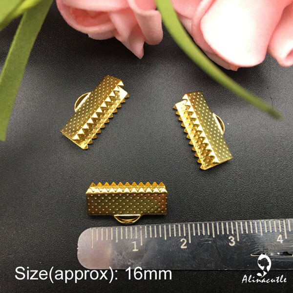 Flache Quaste top Perlen Kappe Legierung Ende Spitze Kappe Kappe Kabel Cap Quasten topper, Die DIY Handgemachten handwerk quasten AlinaCraft: Gold  Diameter 16mm