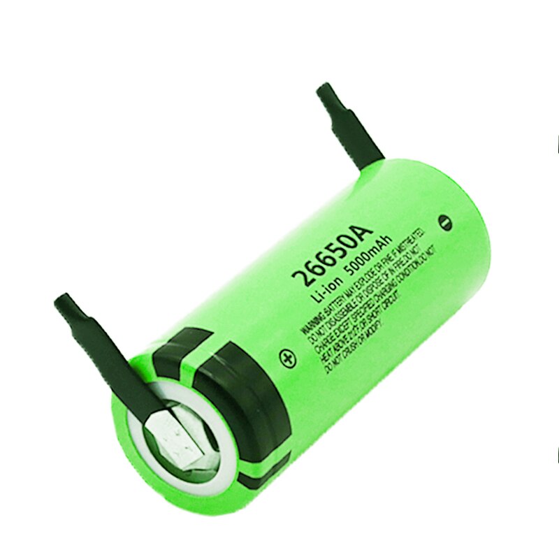 3.7V 26650 Battery 5000mAh Li-ion Rechargeable Battery For LED Flashlight Torch Li-ion Battery accumulator battery