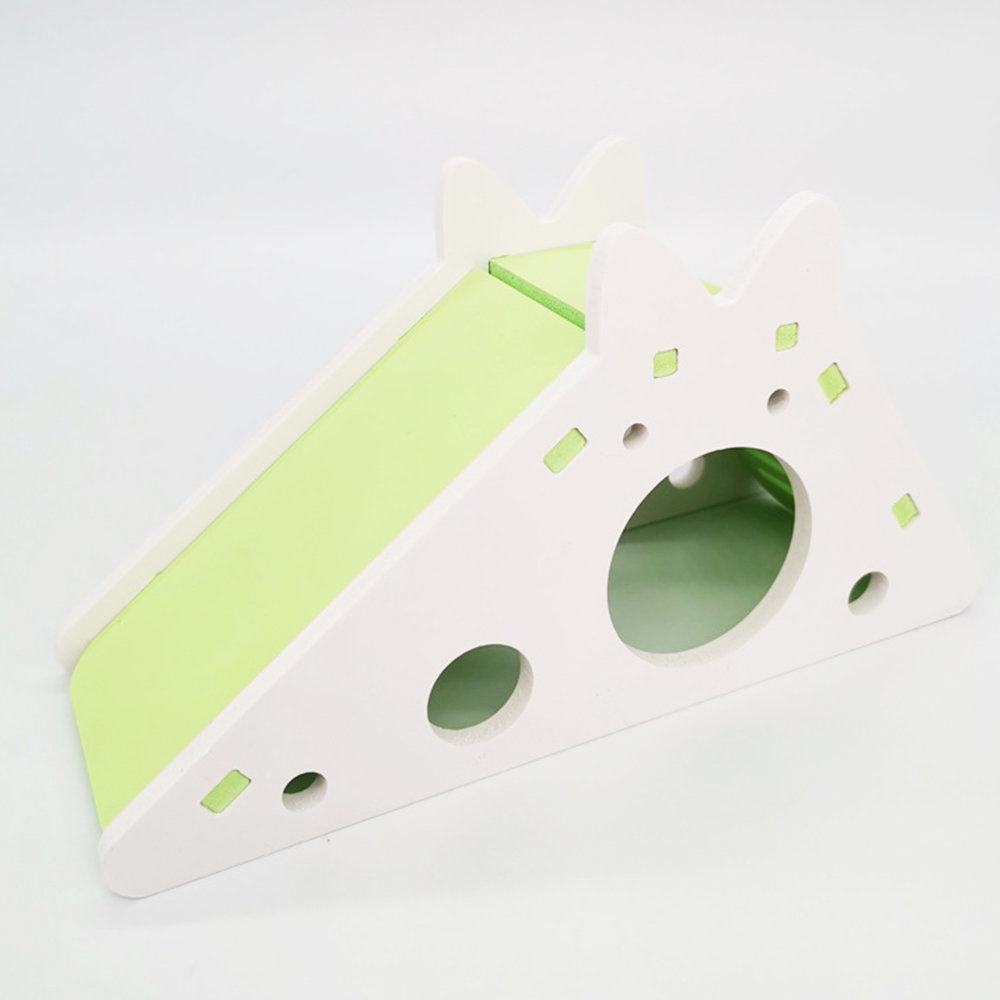 Hamster Glijbaan Trappen Sport Hamster Speelgoed Waterdicht Kleur Pvc Kleine Huisdier Nest Grappige Hamster Huisdier Te Installeren En Te Dragen: A Green