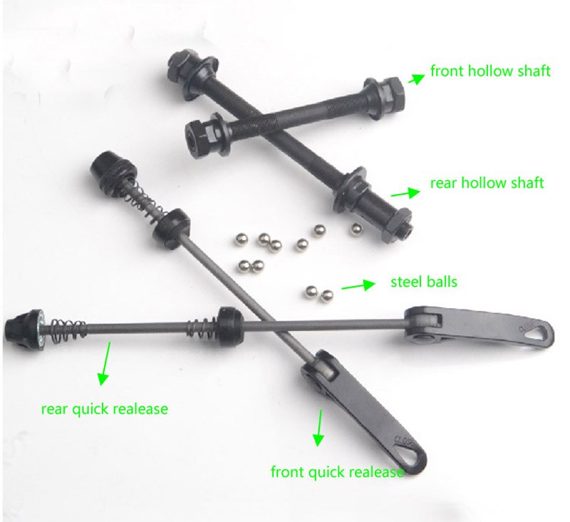 Bike skewer Quick Release Shaft hollow shaft Bicycle Front/rear Axle Mountain Bike Shaft Lever
