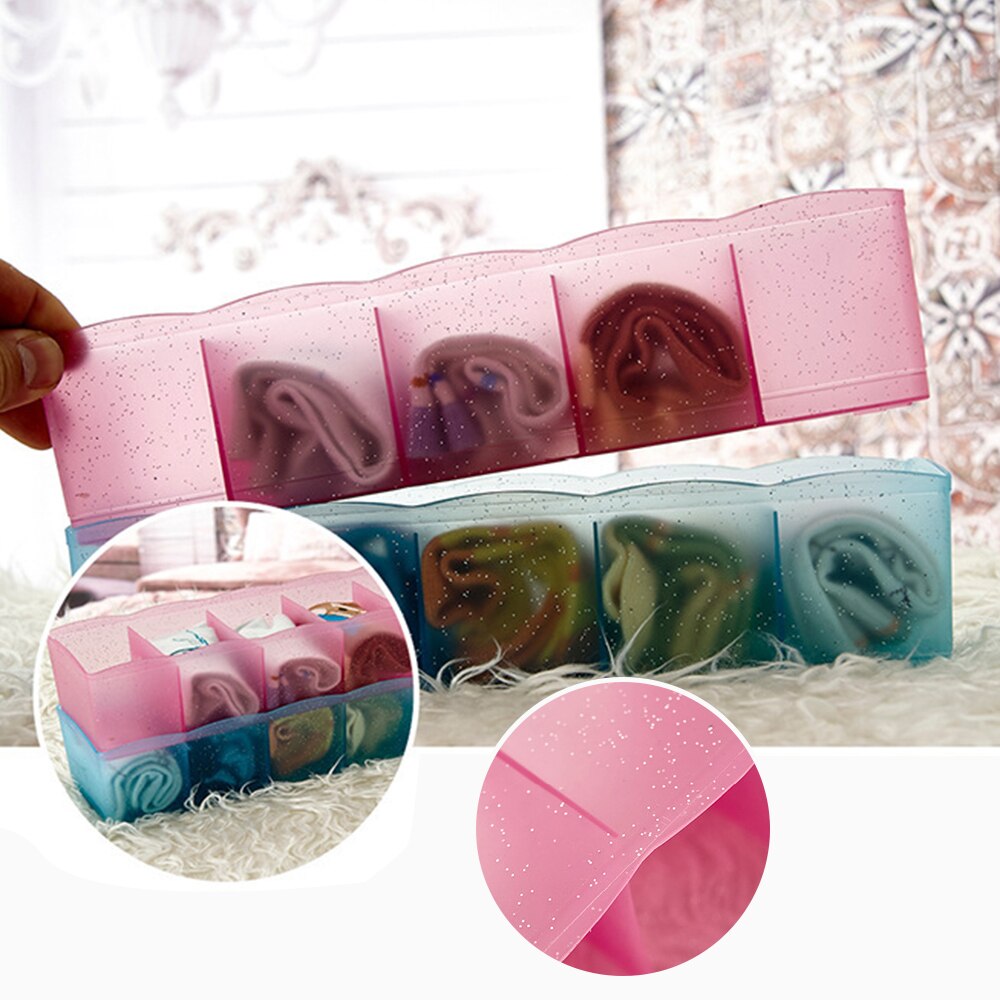 5 vakken opbergdozen voor ondergoed en sokken, organizer voor dames en meisjes, sokkenkast organizer, opbergdoos voor thuis of in de kamer.
