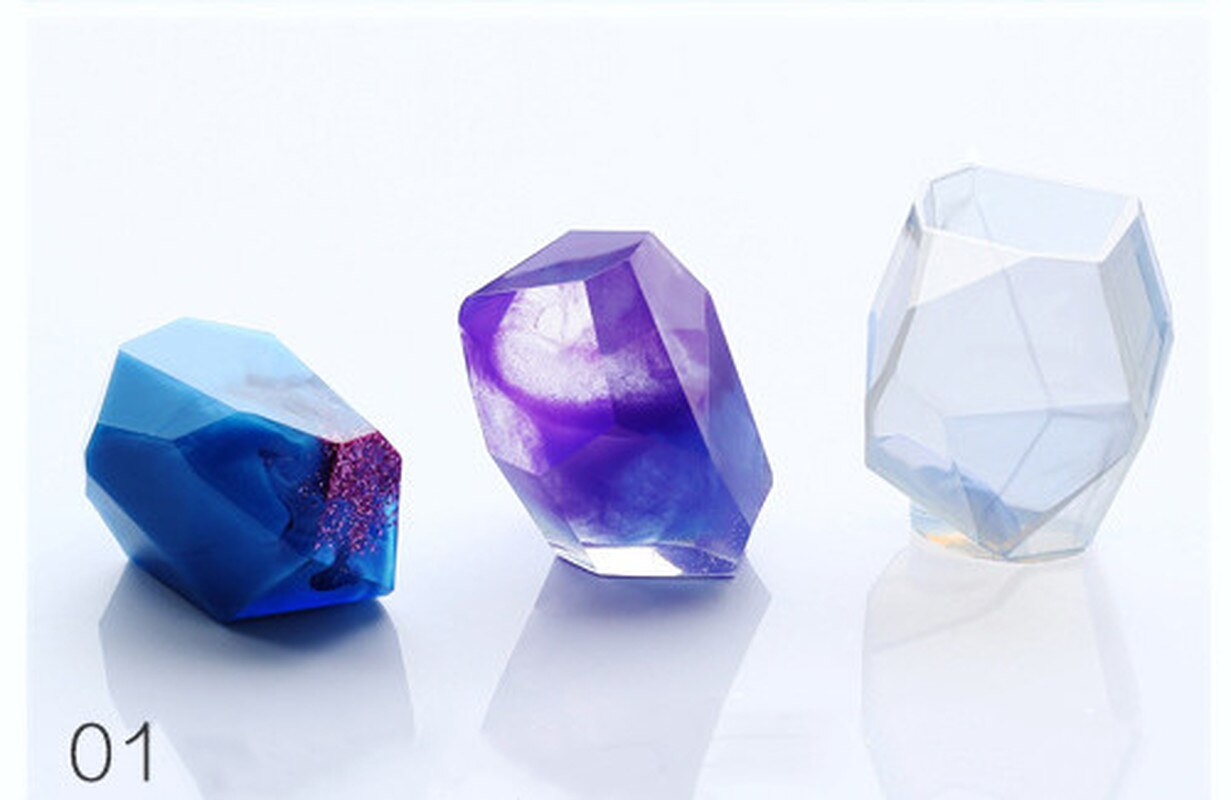 Soap Molds Crystal Irregular Geometric Jewelry Mold Silicone Resin Ornaments Craft Making Decoration