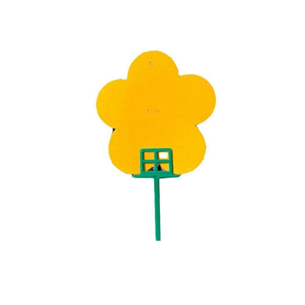 Collant insecte planche piège planche Double face jaune insecte planche bleu jardin imperméable planche en forme teinté fleur papillon: Flower shape