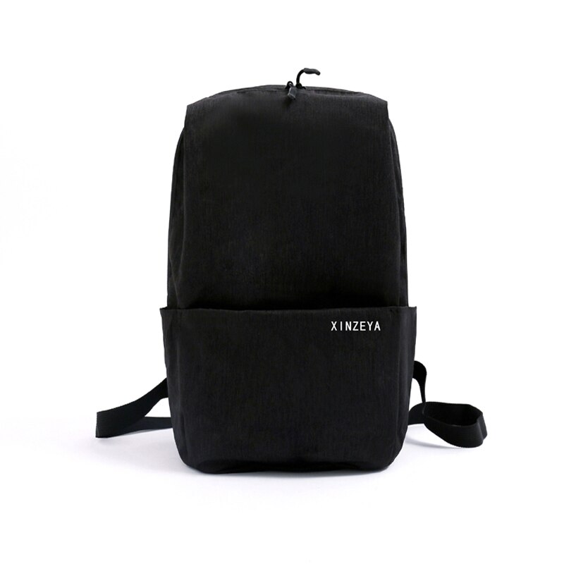 Mini backpack bag original 10/15L outdoor colorful sports chest bags travel backpack large capacity College ins bag neutral: black / 15L