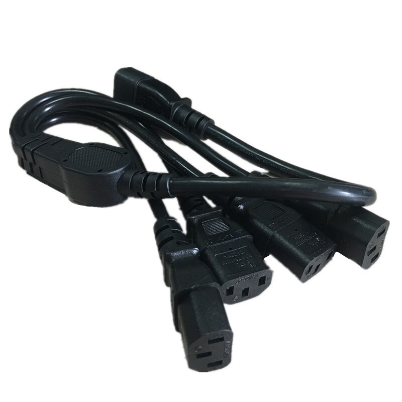 1 pcs IEC 320 C14 Stekker naar 4XC13 Vrouwelijke Y Type Splitter Netsnoer, c14 om 4 x C13, 250 V/10A