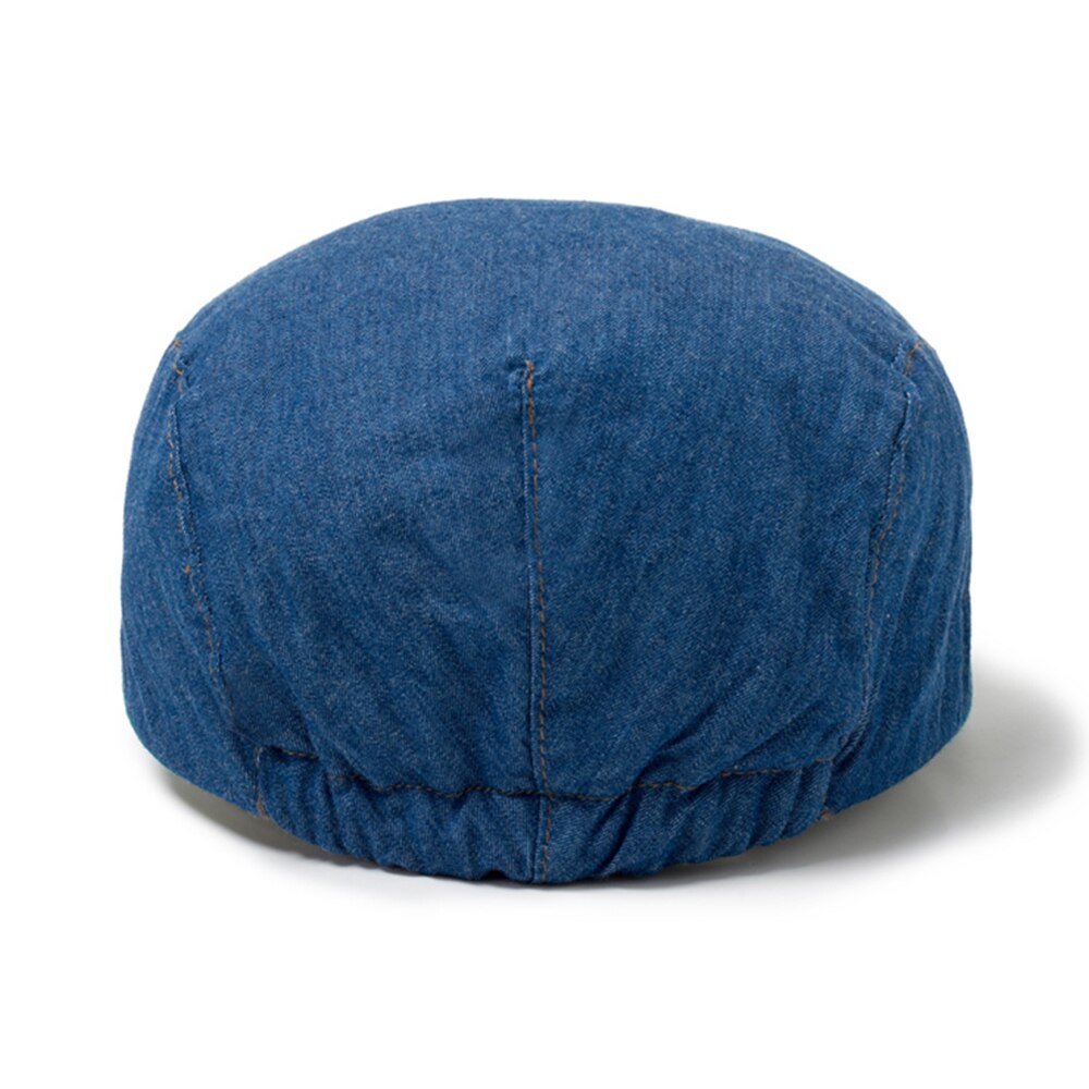 Bérets d&#39;automne en coton bleu, casquettes de -né, accessoires pour bébés, chapeau ajustable, robe pour enfants