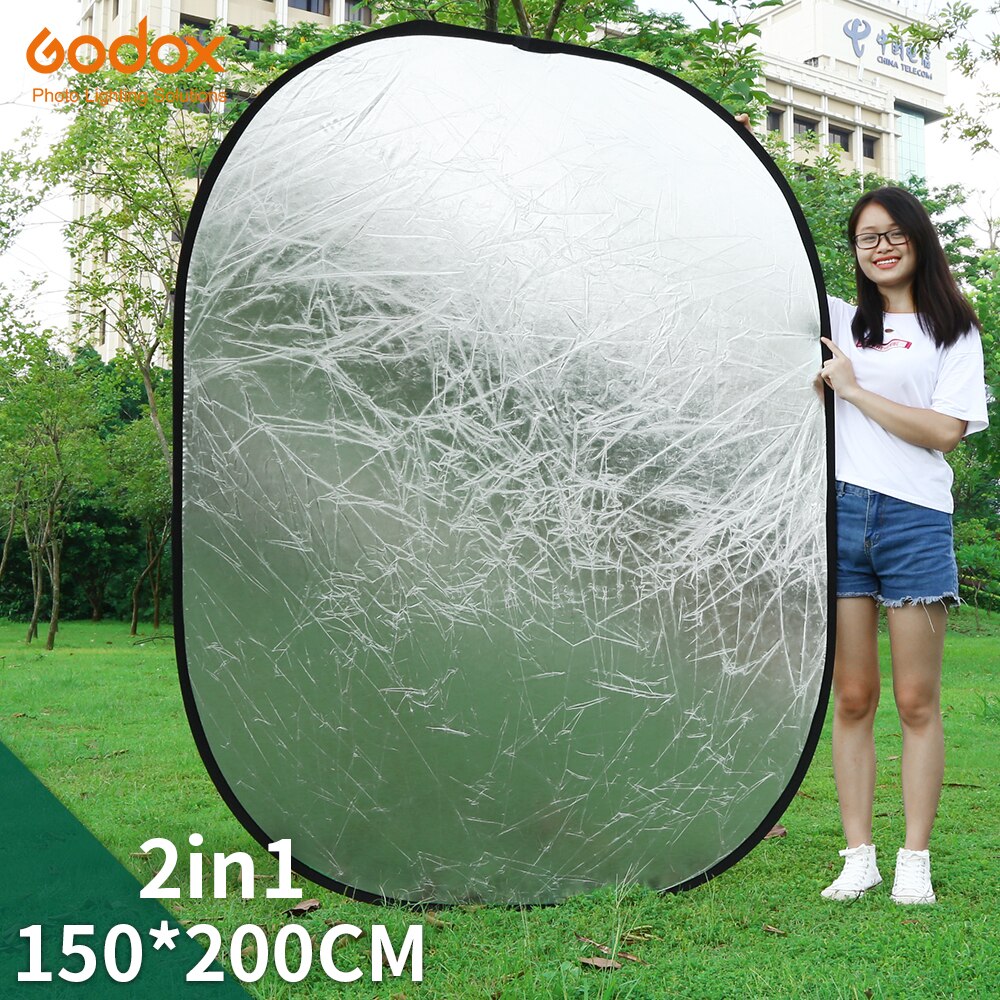 Godox 60X90Cm 80Cm 110Cm 100X150Cm 150X200Cm 2 In 1 inklapbare Licht Ronde Fotografie Reflector Voor Studio Multi Photo Disc: 150 x 200cm