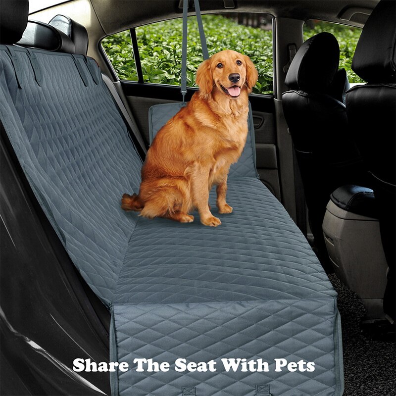Waterdichte Dog Car Seat Cover View Mesh Pet Carrier Car Rear Back Seat Mat Hangmat Kussen Met Rits En Zakken
