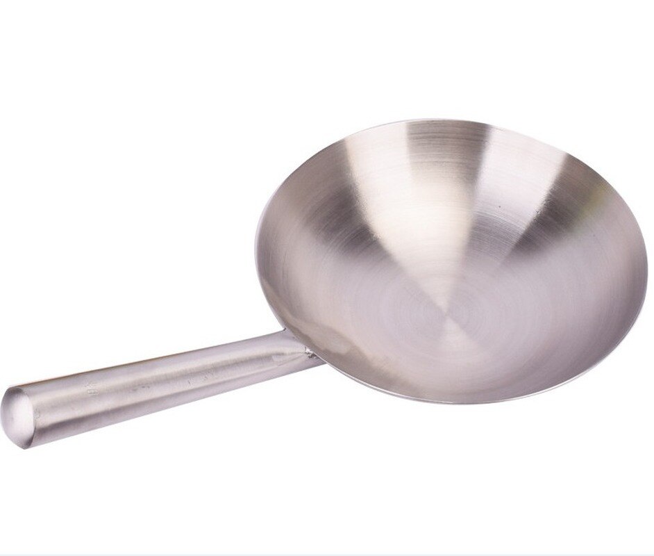 Dicken Großen topf pfannen edelstahl küchenchef Kochen wok große suppe löffel Küche braten topf shell Restaurant griff löffel Eisen