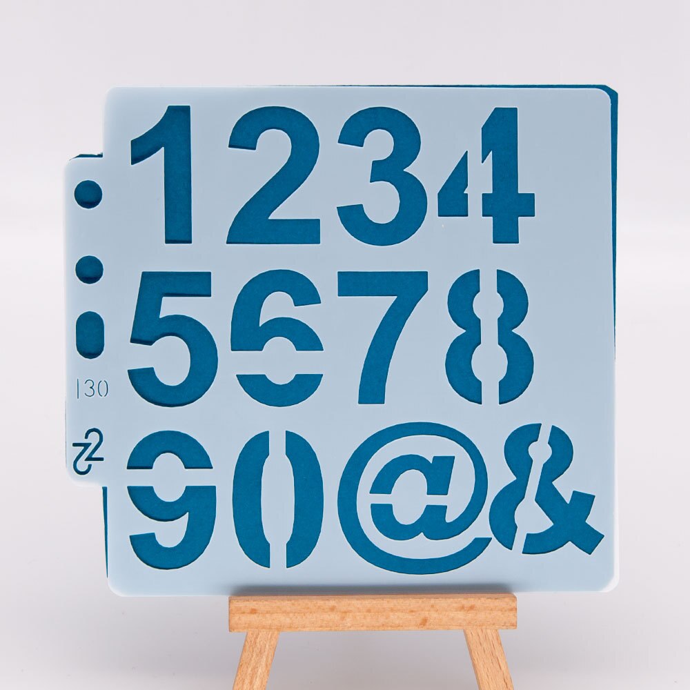 14.1cmx13cm Reusable Plastic Mandala Stencils Painting Templates for Painting DIY Art Projects(Number) S130