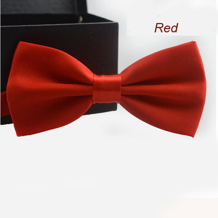 Cravate à nœud papillon pour hommes | Classique, , smoking ajustable, fantaisie, simple, mignon et résistant, pour mariage, 20 #: Red
