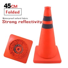 45cm telescopic cone reflector cone roadblock motorcycle training accessory cone warning emergency