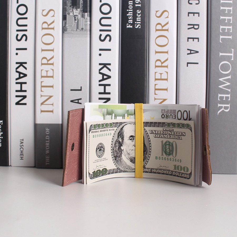 Handliche Leder-Geldbörse, schneller Barzugang, Geldhalter, Tasche, Geldbörse, Geldbörse, Organizer, Geldbörse, Aufbewahrungstasche