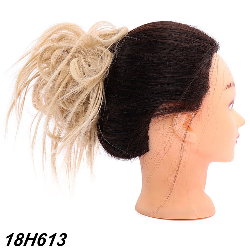 XUANGUANG-Chignon à Donut synthétique élastique | Chignon de coiffure Scrunchie décoiffé, chignon de coiffure de neuf couleurs pour choots: 18H613