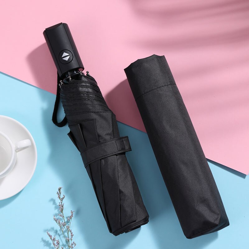 Academy Zon Bescherming Draagbare Paraplu Reizen Vouwen Luxe Automatische Parasol Paraplu Regen Vrouwen Sombrilla Ambrella BW50YS: style6    Reinforcem