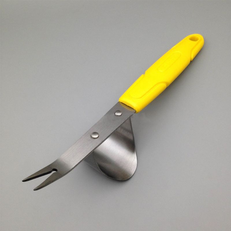 Garden Weeding Fork Ergonomically Weeder Cultivator Hand Tool Stainless Steel
