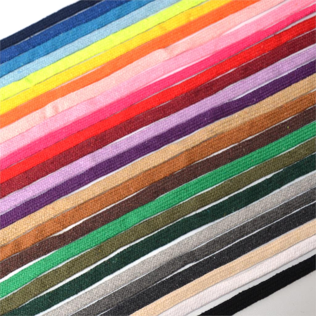 Cuerda de algodón de 10mm, cordón trenzado plano, tejido Multicolor para bolso, artesanía hecha a mano, costura textil para el hogar, 5 yardas