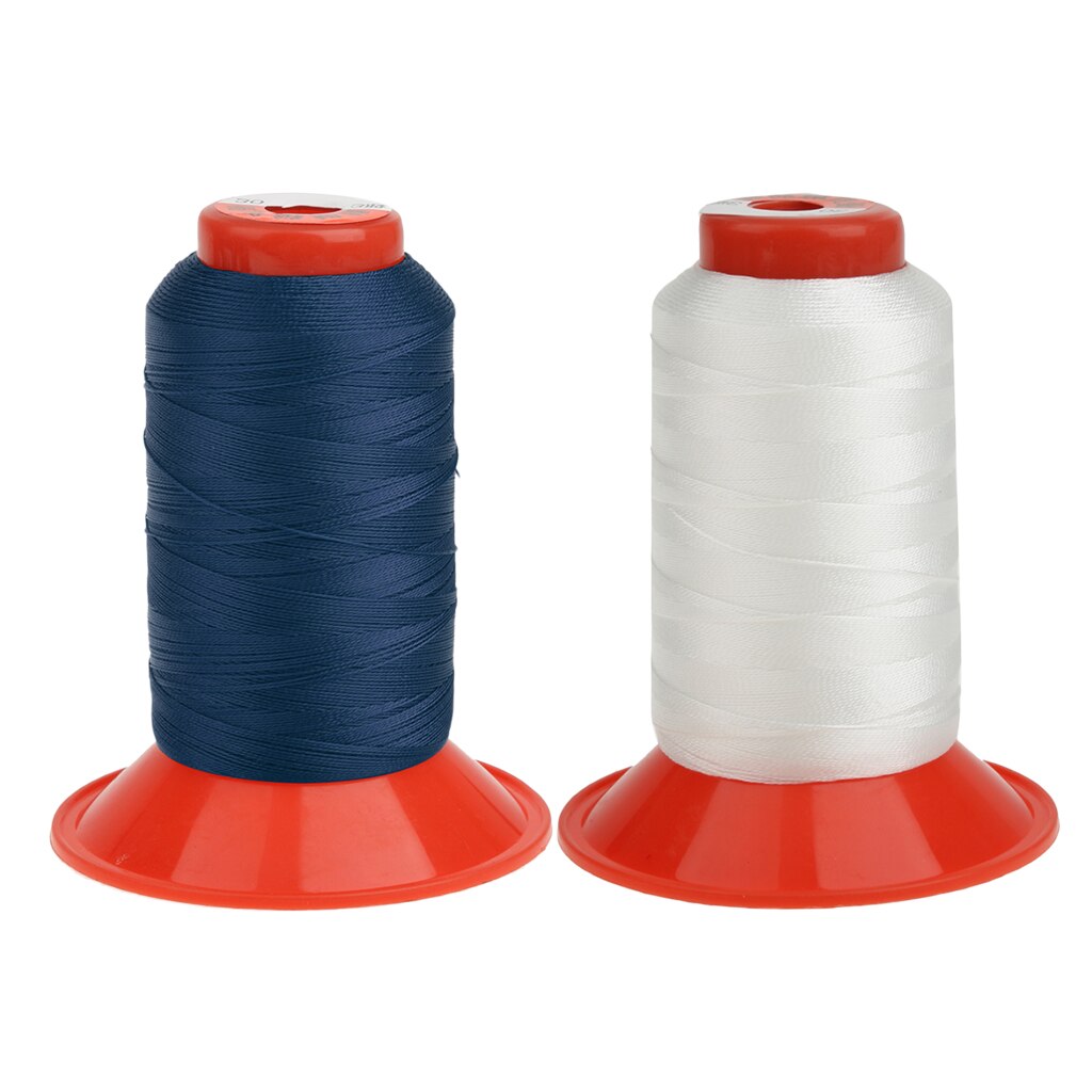 2 rollen van 500 meter sterk gebonden nylon draden voor het naaien van tenten, rugzakken, bagage en tassen