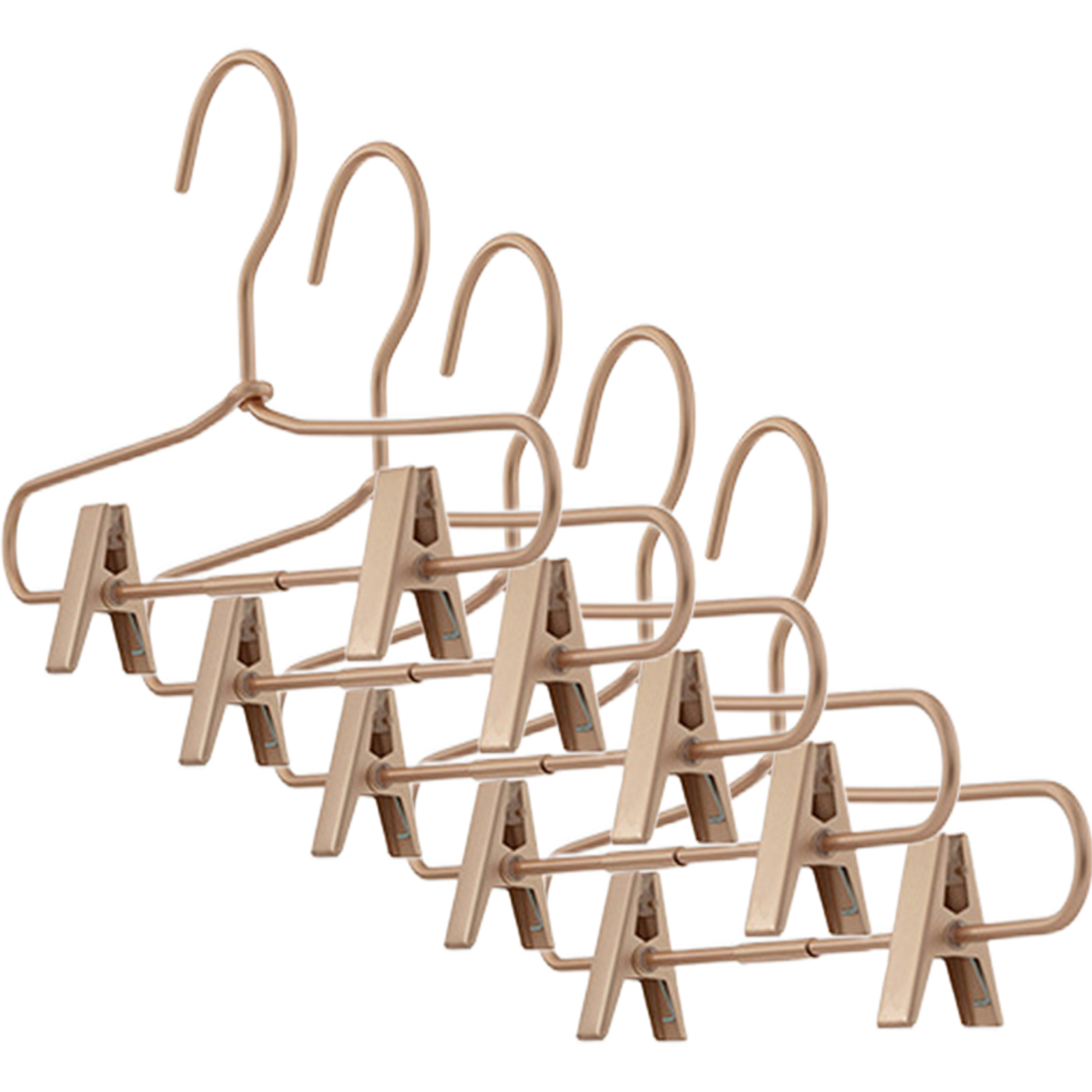 Grucce in metallo con clip Appendiabiti per guardaroba Appendiabiti in metallo leggero per Hotel domestici, dormitori, centri commerciali: MULTI