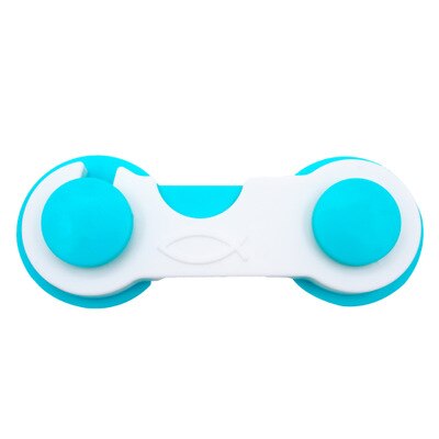 5pcs Child Safety Cabinet Lock Baby Security Protectoion Drawer Door Cabinet Lock Plastic Protection Kids Safety Door Lock: Classic blue