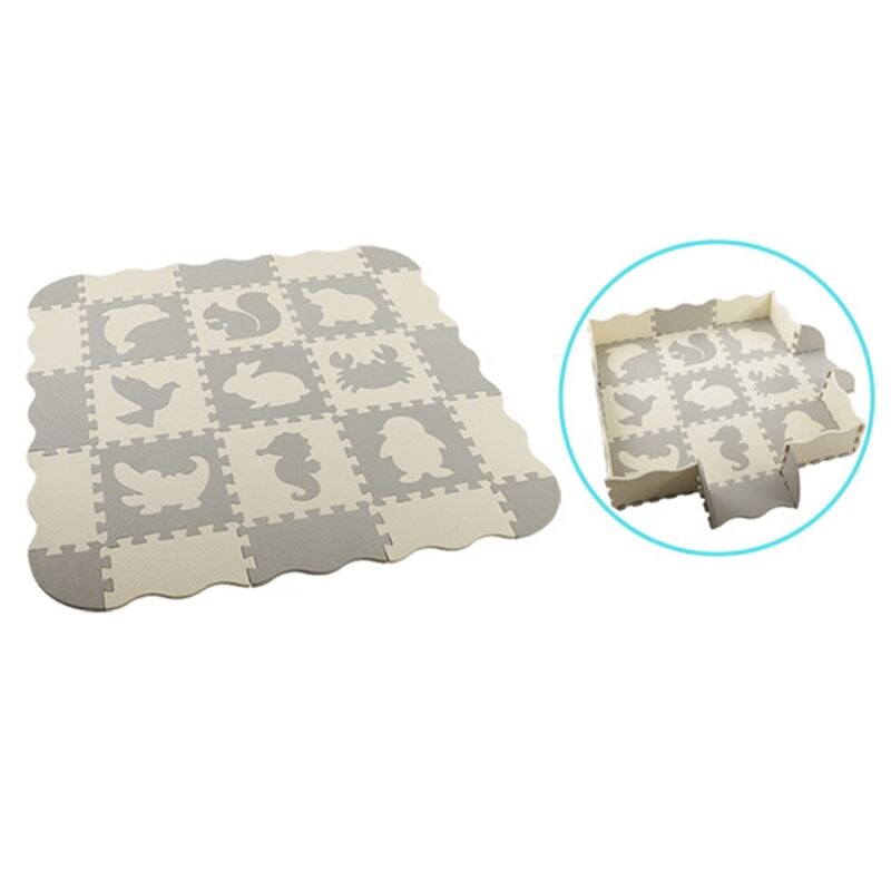 25 stuks baby speelmat peuter kind binnen zachte in elkaar grijpende eva foam vloer speelmat 425f: 2